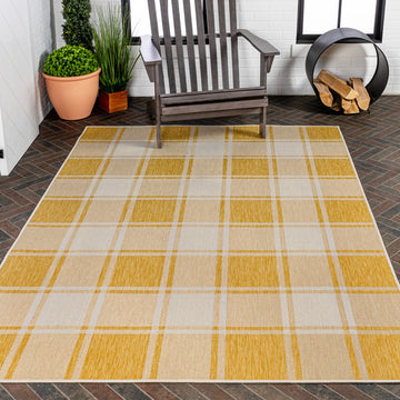 Sabine Traditional Farmhouse Bold Gingham Area Rug